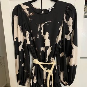 NWT Alexis for Target long sleeve rope belt dress
